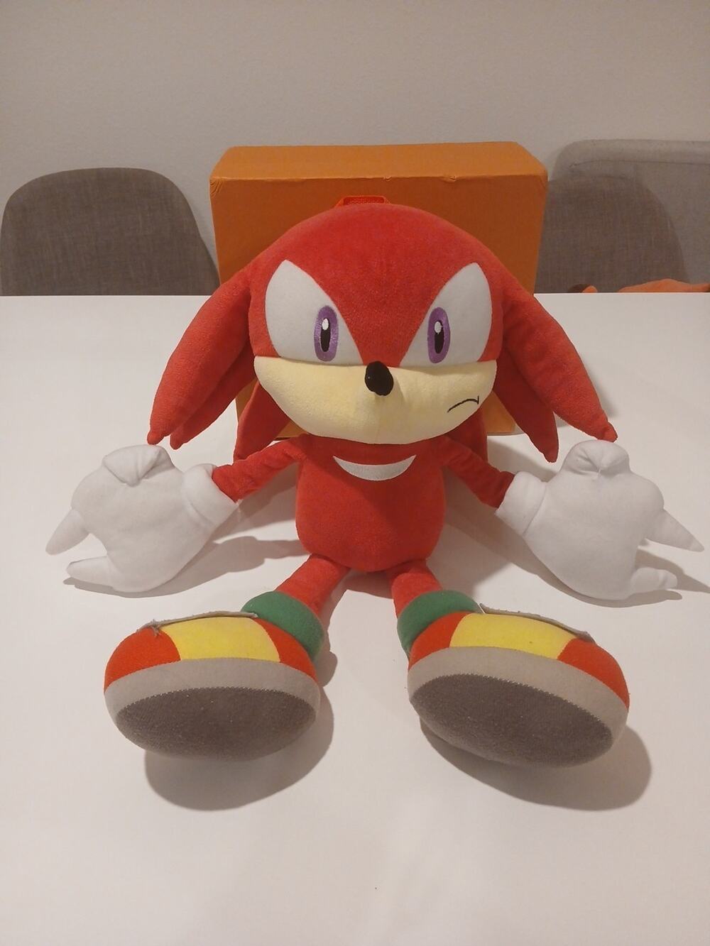 Sonic the Hedgehog Knuckles Plush 16" Figure Stuffed Backpack Toy Official
